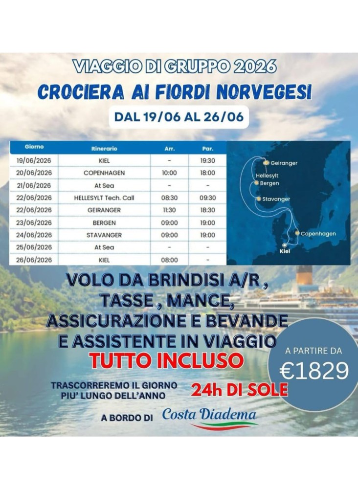 CROCIERA AI FIORDI NORVEGESI